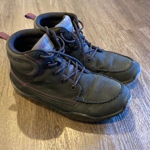 KURU Women's Black Lace-Up Boots